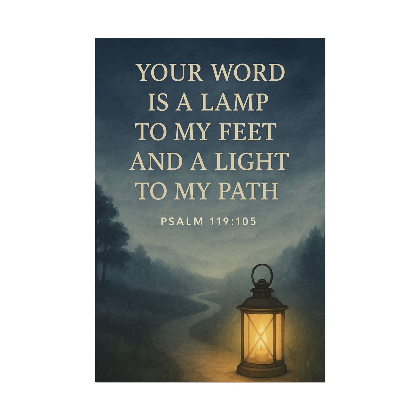 Psalm 119:105 Christian Posters