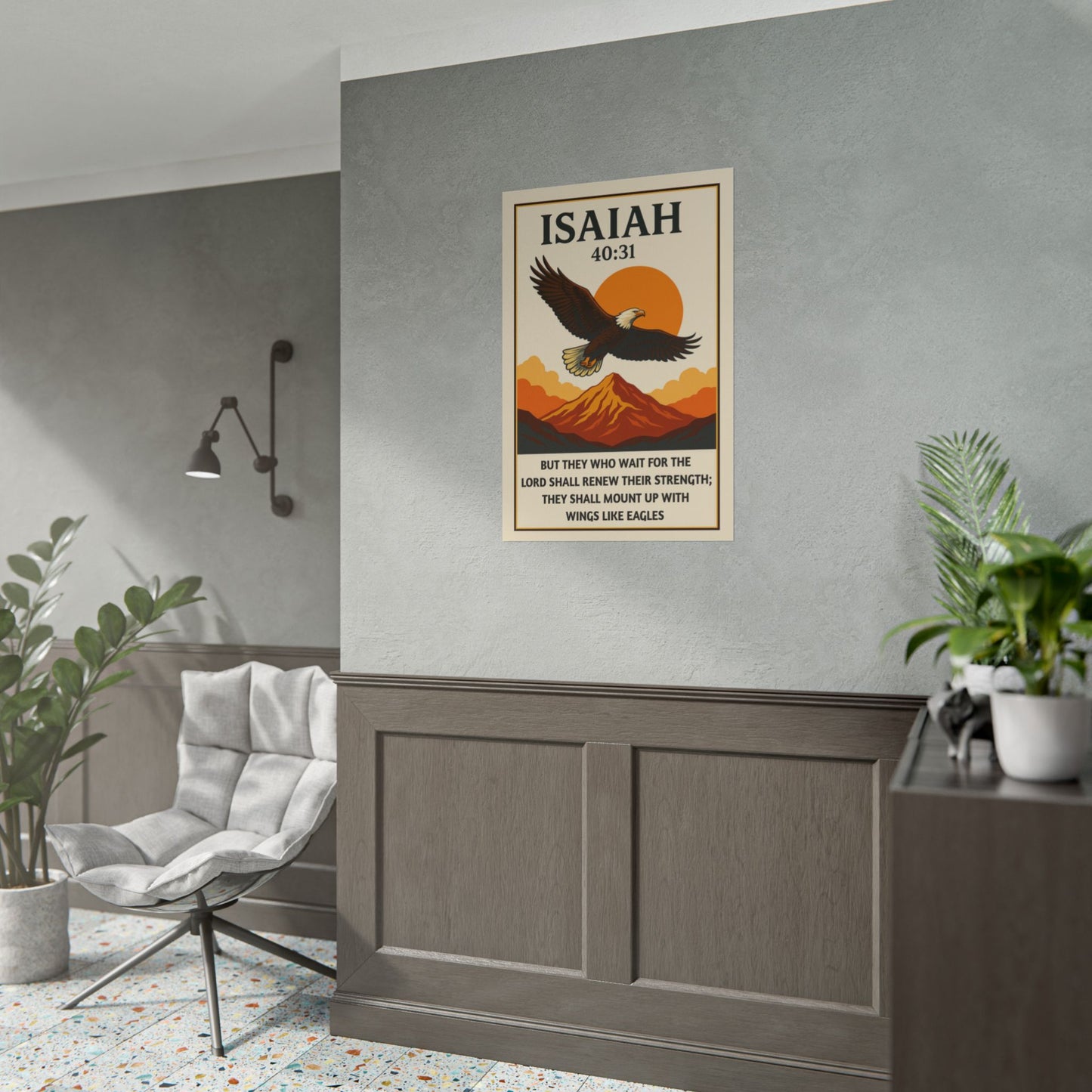 Vintage Christian Posters - Isaiah 40:31