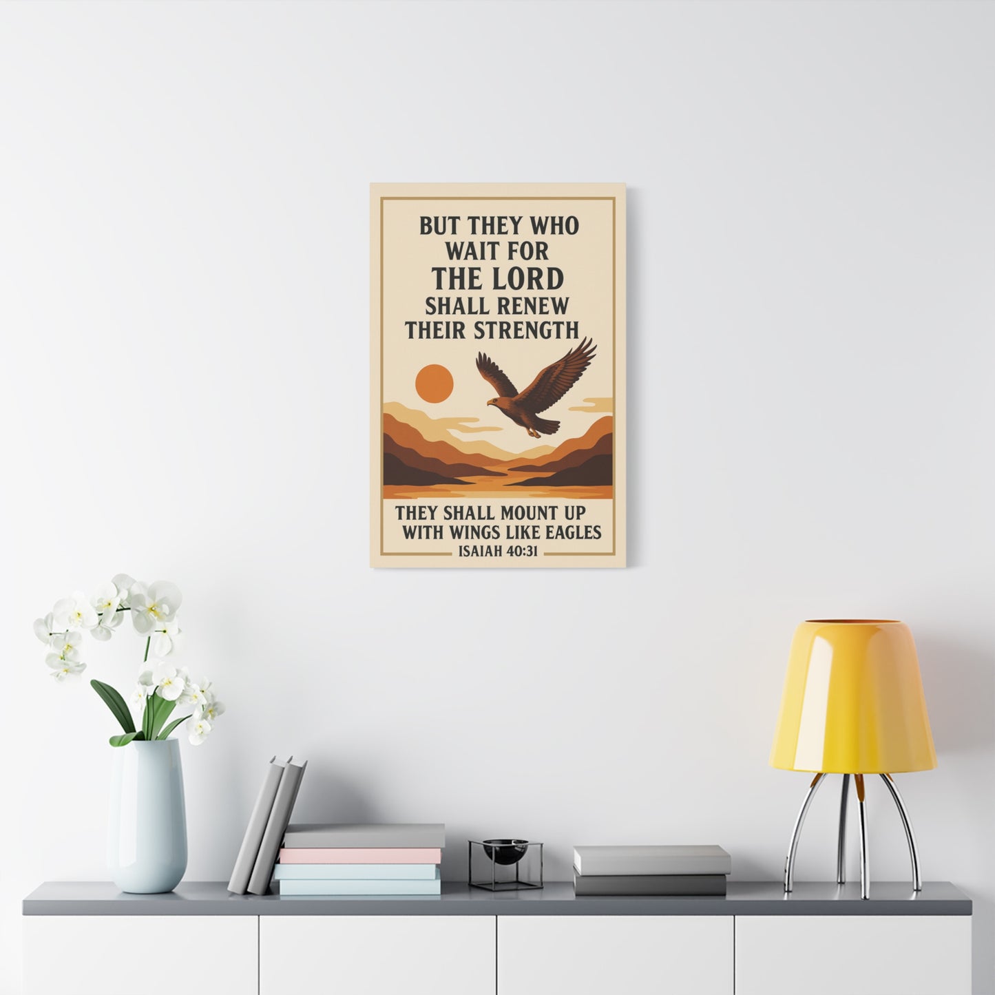 Isaiah 40:31 - Large Christian Wall Art Canvas