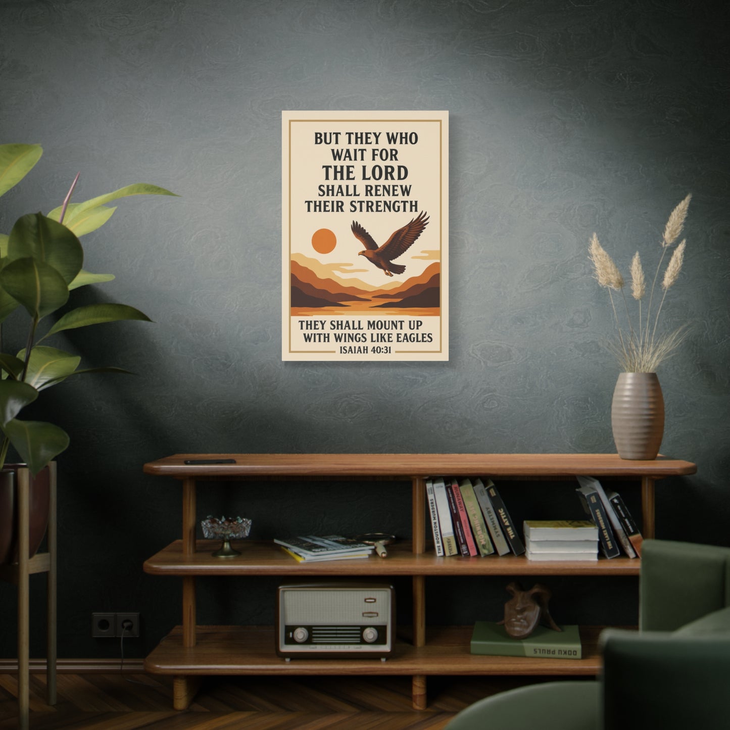 Isaiah 40:31 - Large Christian Wall Art Canvas
