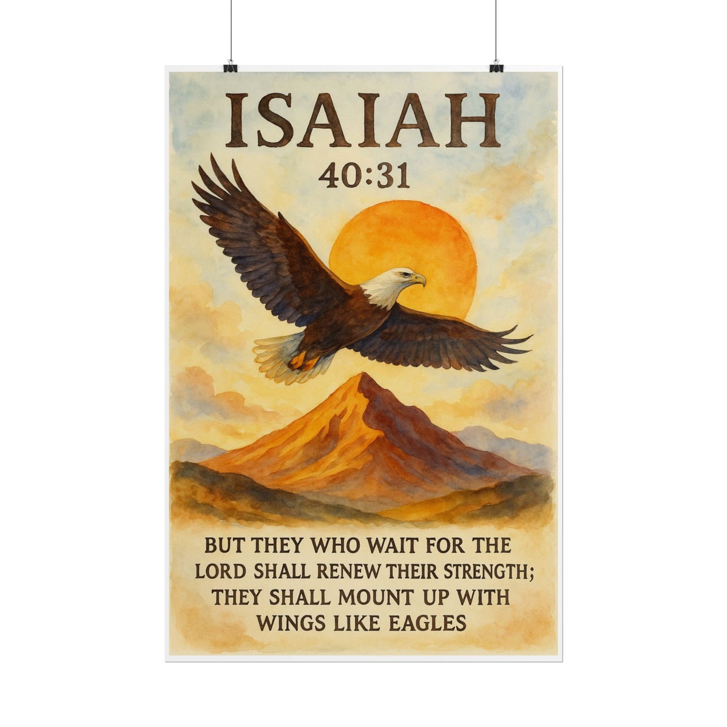 Isaiah 40:31 Christian Posters
