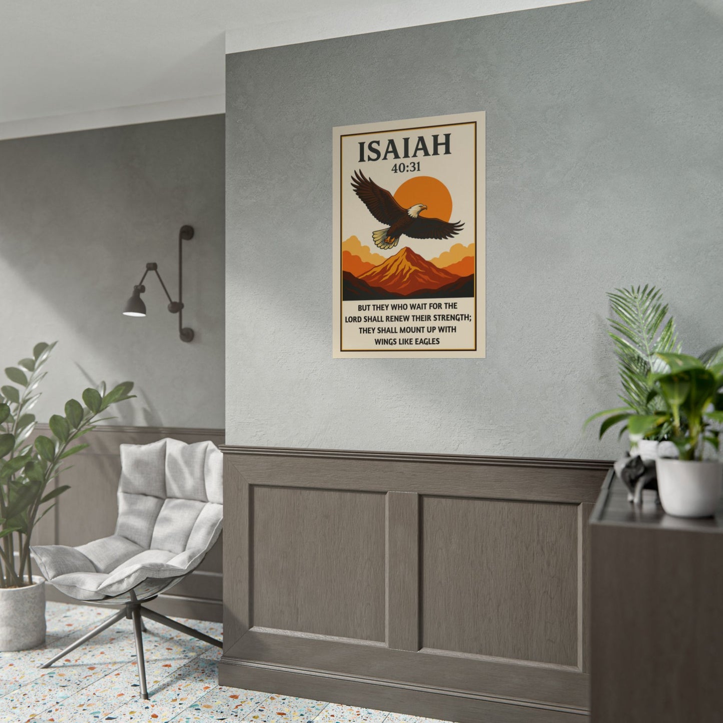 Vintage Christian Posters - Isaiah 40:31