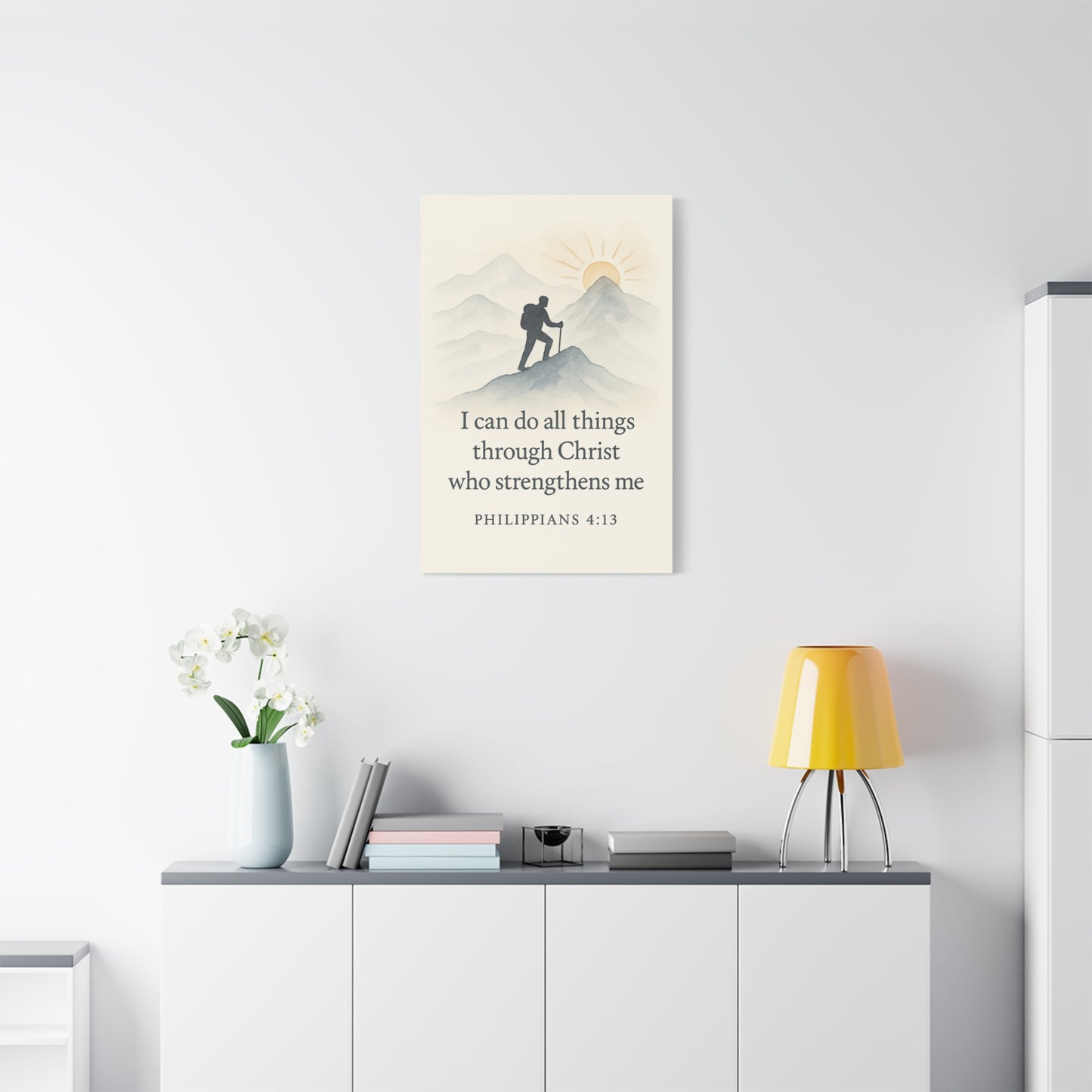 I Can Do All Things Through Christ – Philippians 4:13 Christian Canvas Wall Art