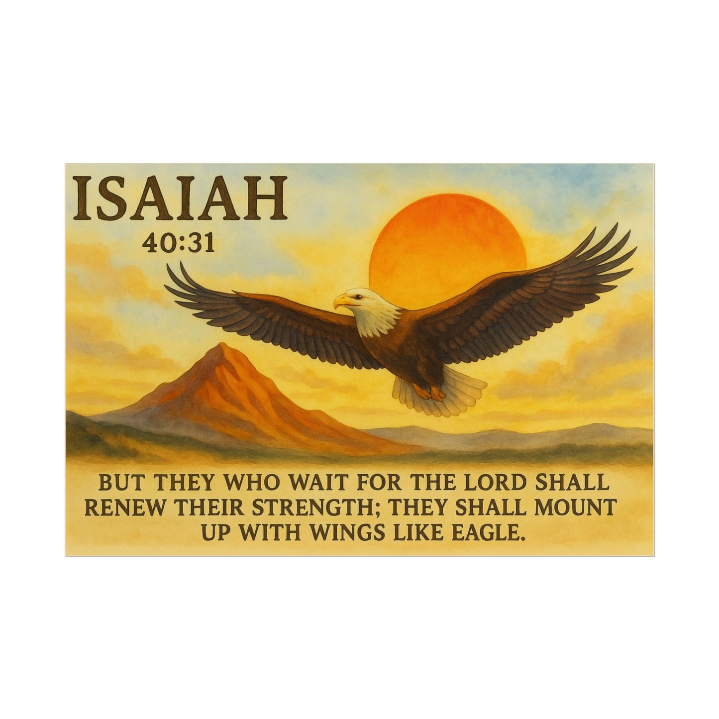 Isaiah 40:31 Christian Posters