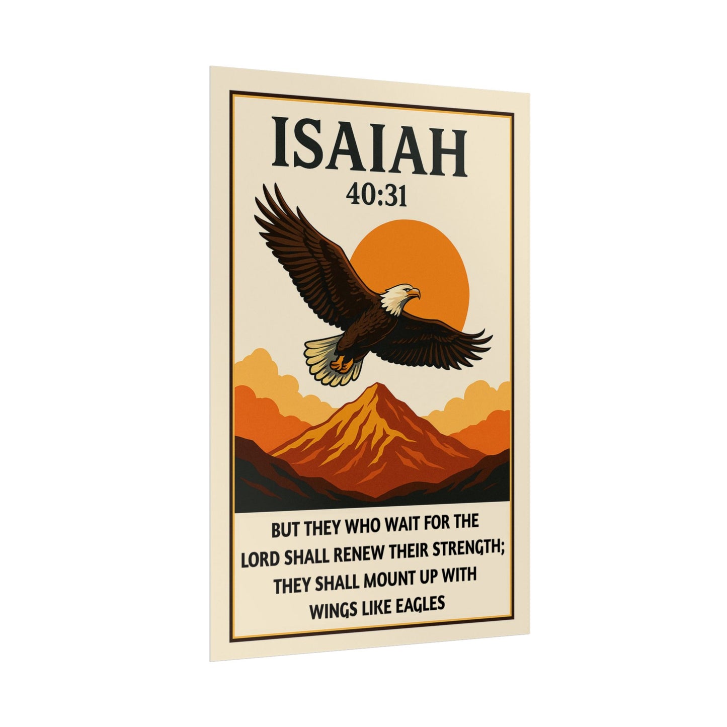 Vintage Christian Posters - Isaiah 40:31