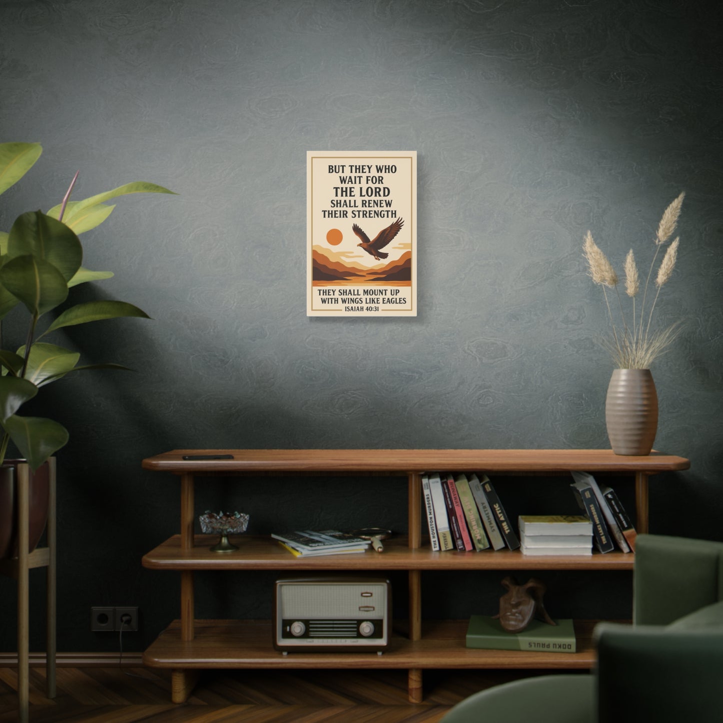 Isaiah 40:31 - Large Christian Wall Art Canvas