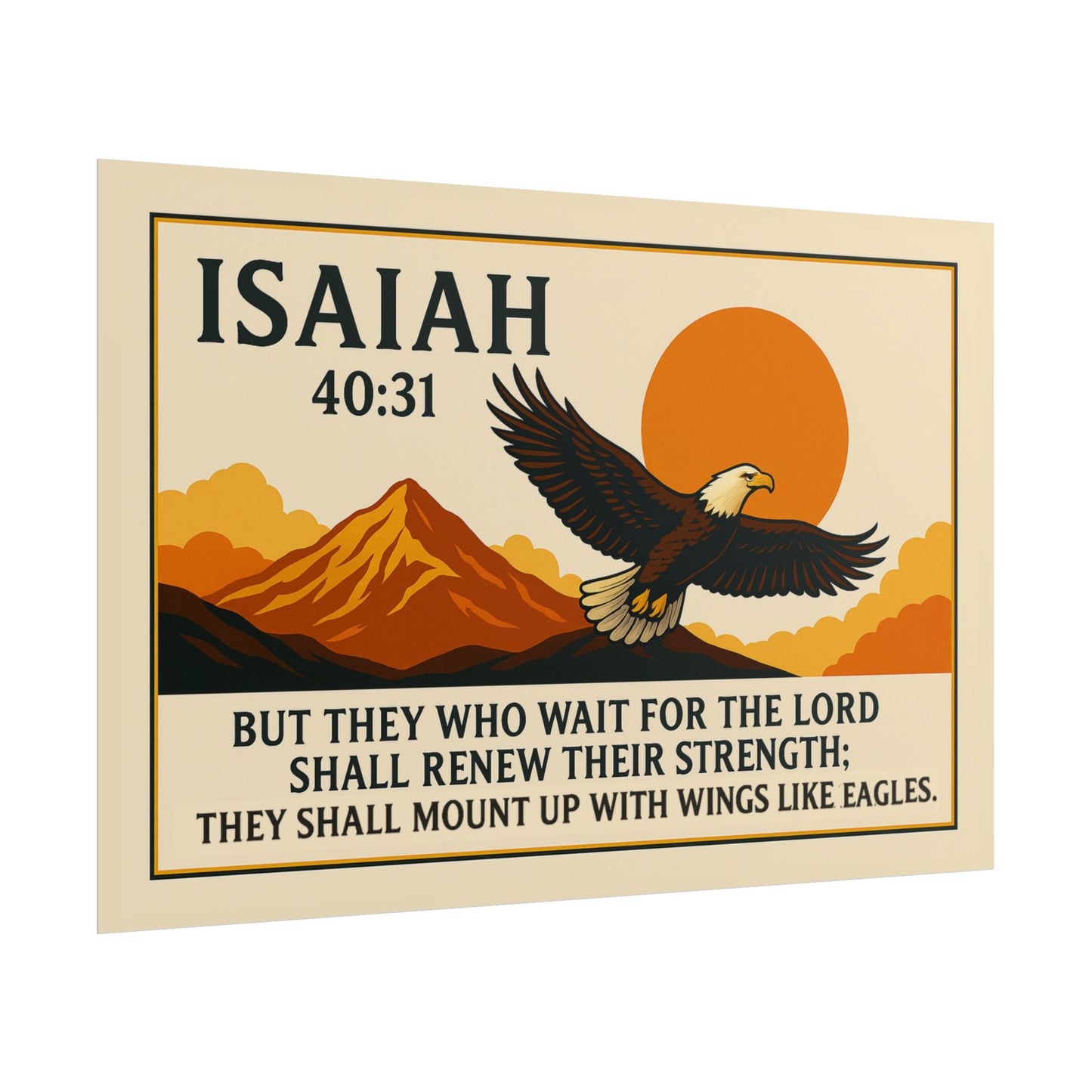 Vintage Christian Posters - Isaiah 40:31