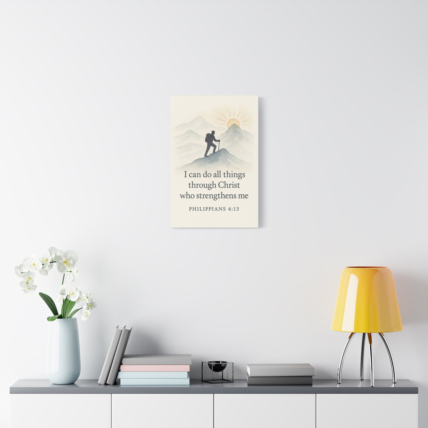 I Can Do All Things Through Christ – Philippians 4:13 Christian Canvas Wall Art