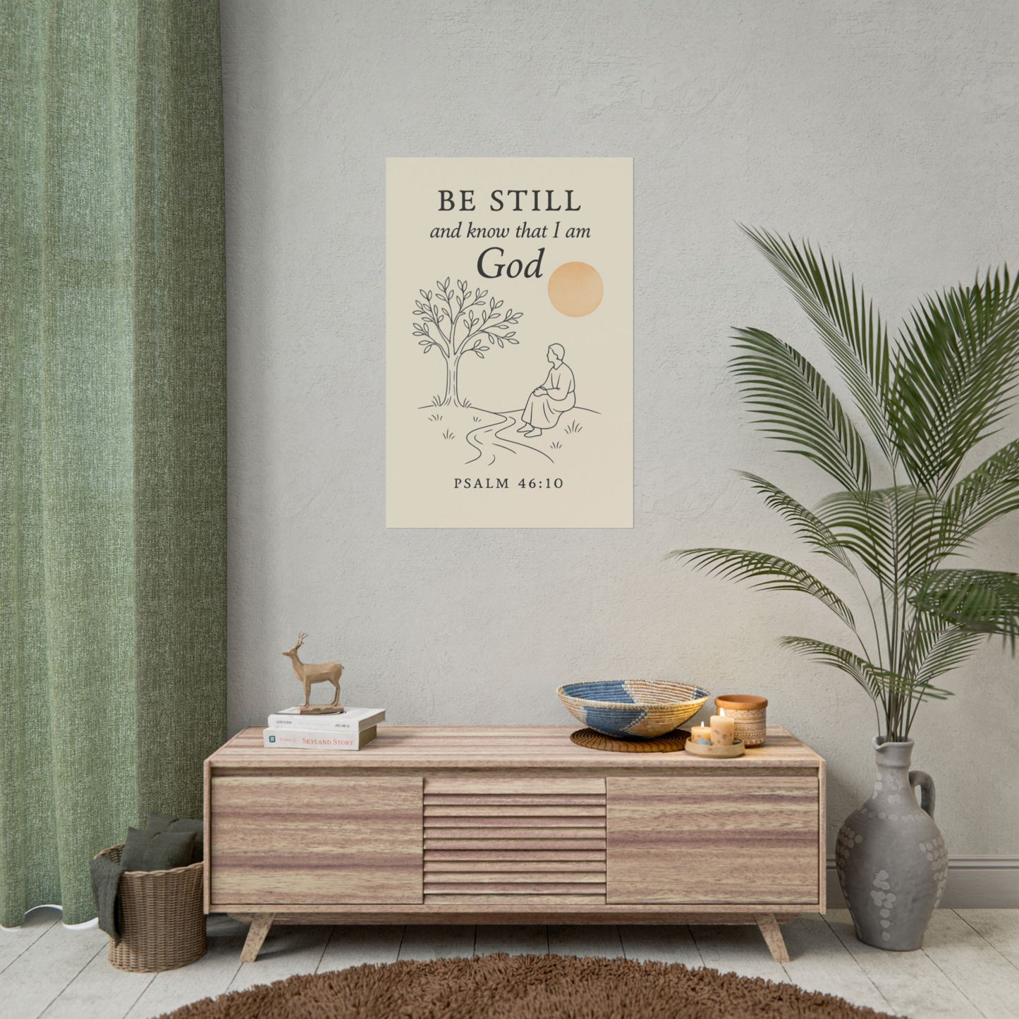 Christian Vertical Poster Psalm 46:10 - Be Still and Know That I Am God