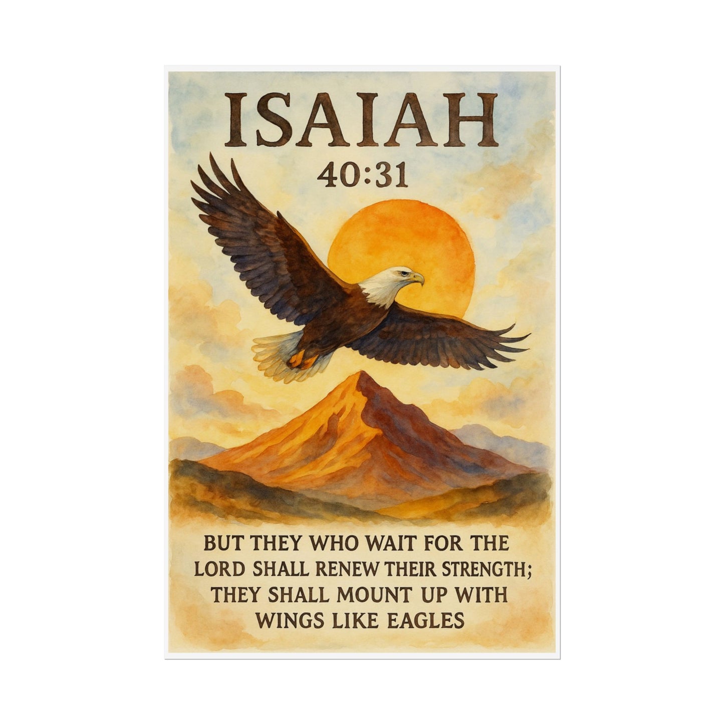 Isaiah 40:31 Christian Posters