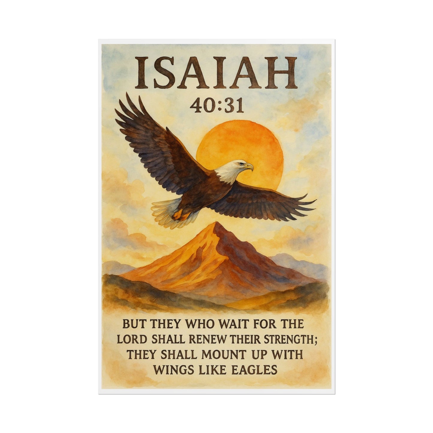 Isaiah 40:31 Christian Posters