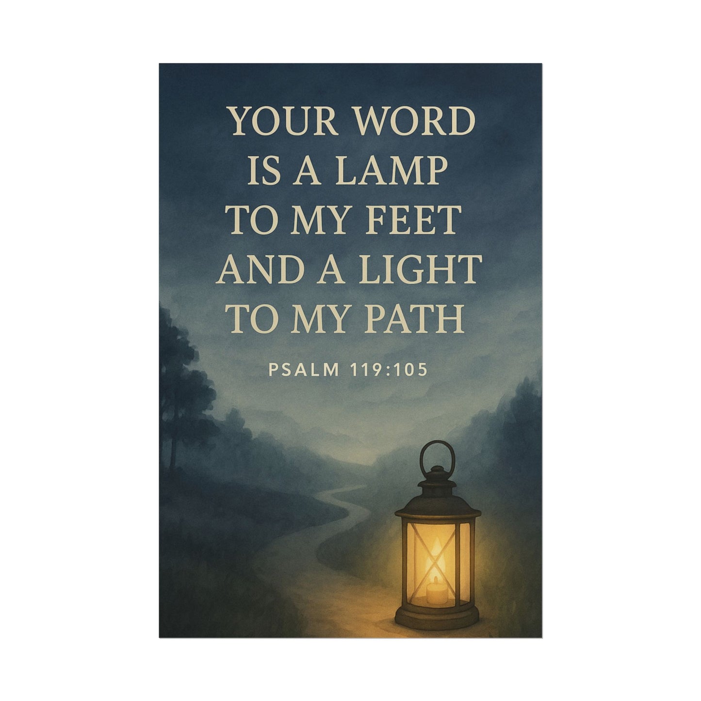Psalm 119:105 Christian Posters