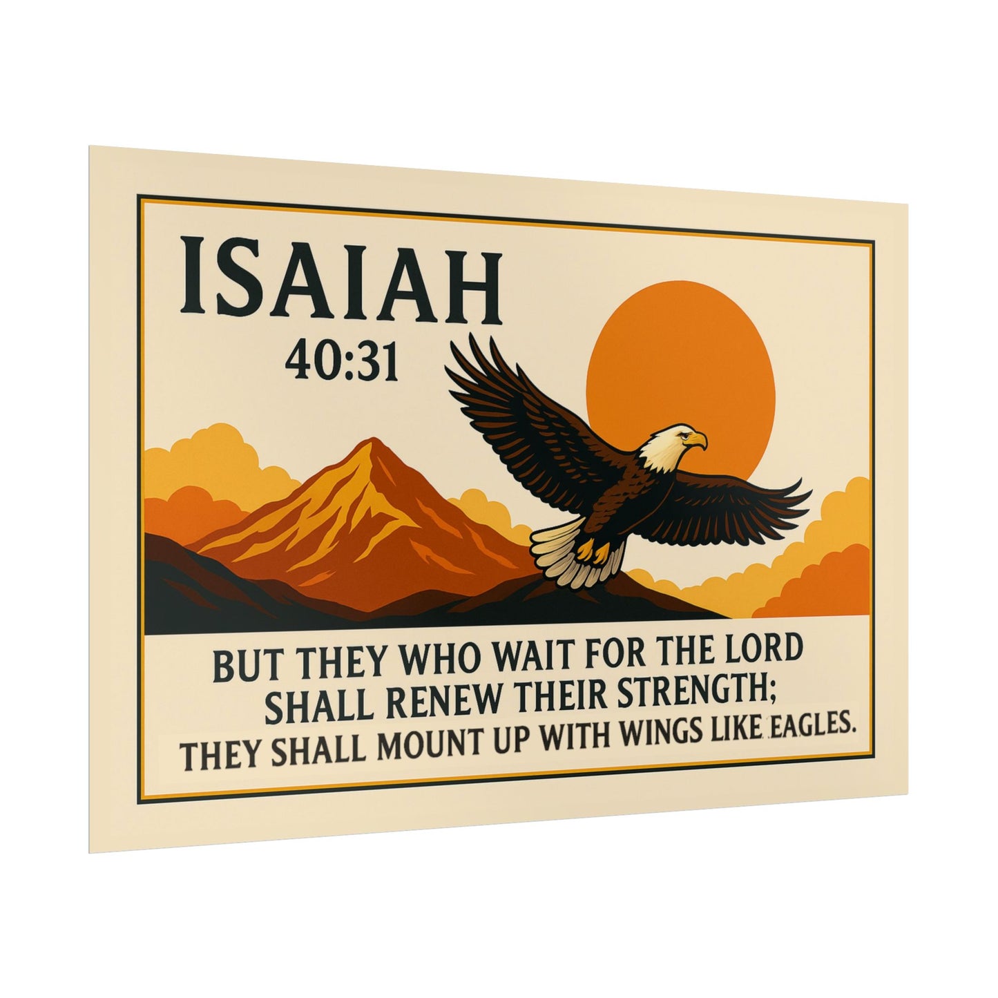 Vintage Christian Posters - Isaiah 40:31