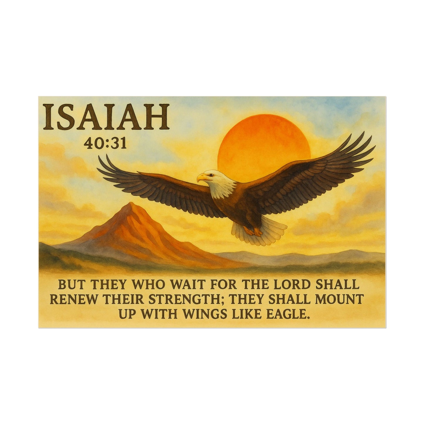 Isaiah 40:31 Christian Posters