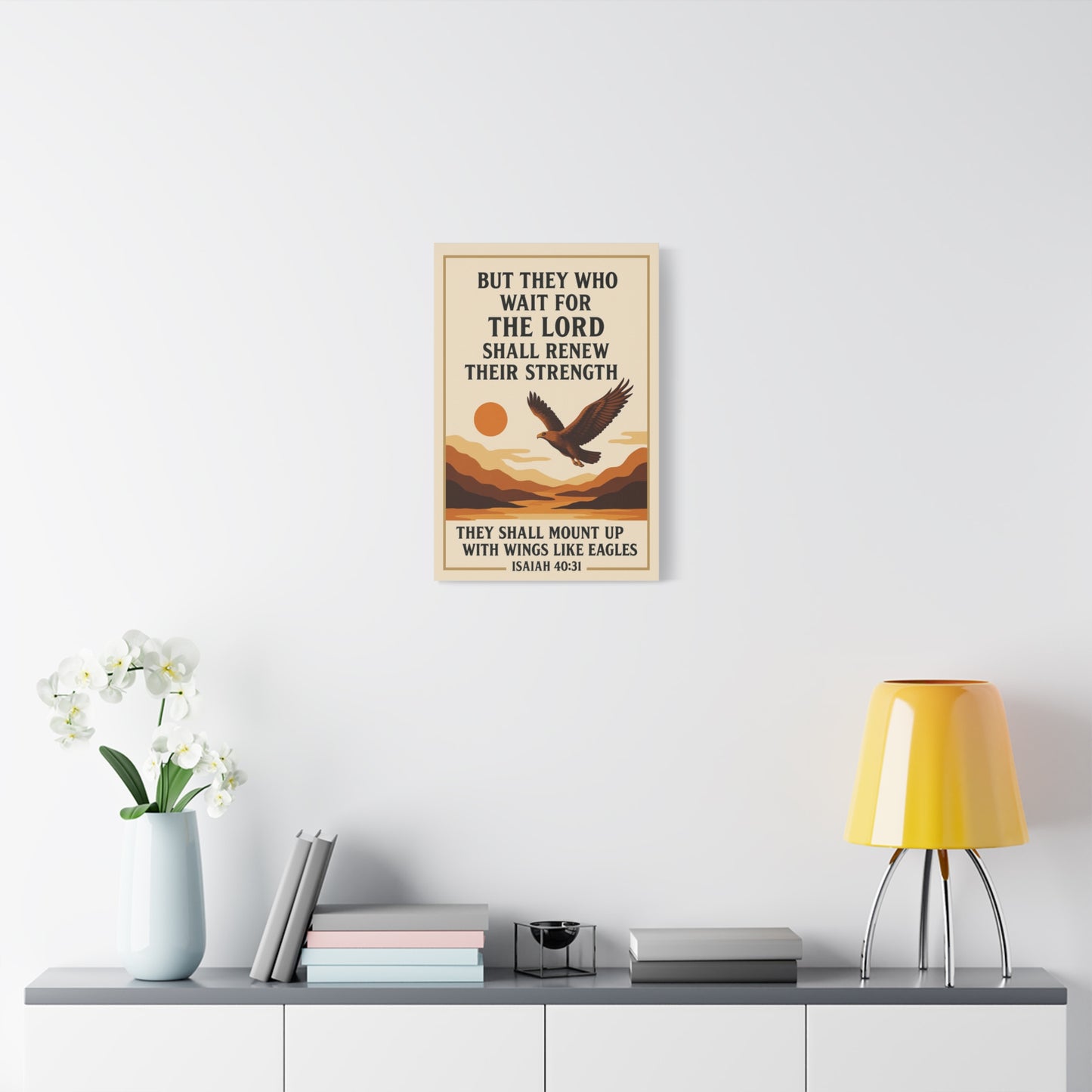Isaiah 40:31 - Large Christian Wall Art Canvas
