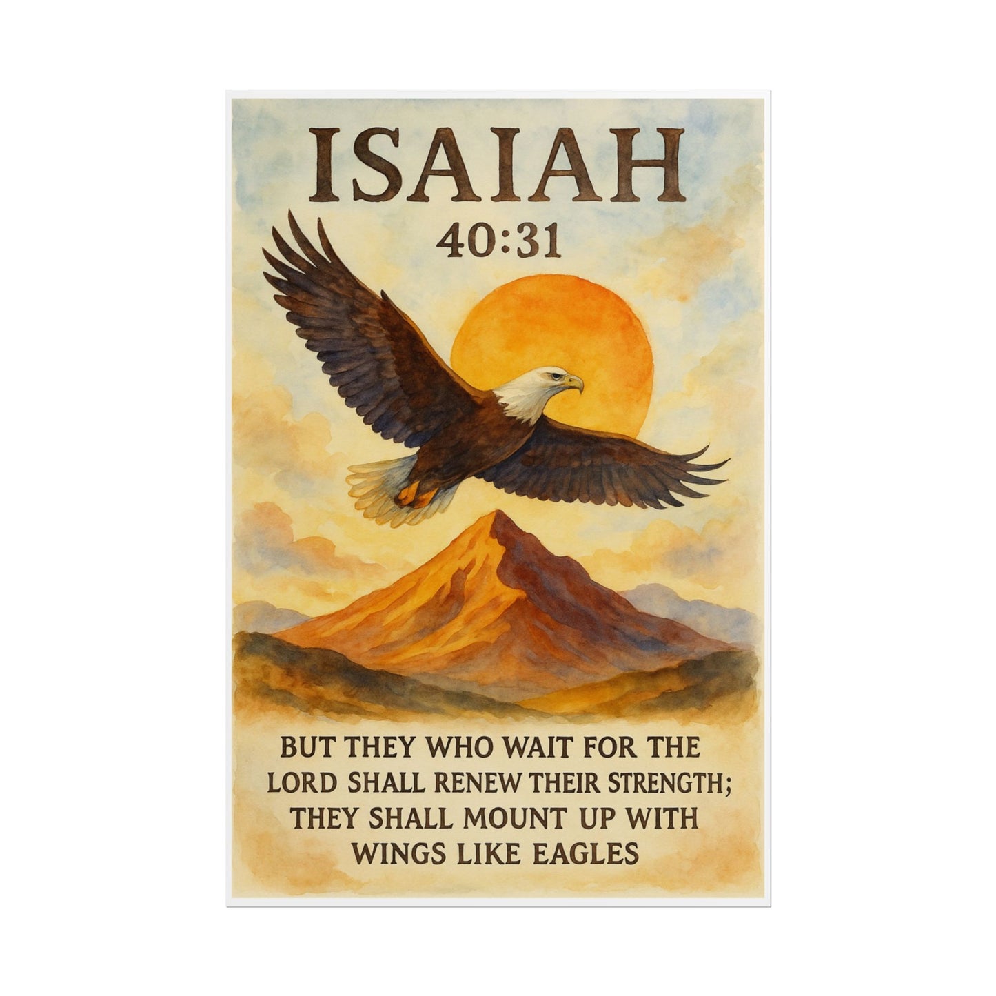 Isaiah 40:31 Christian Posters