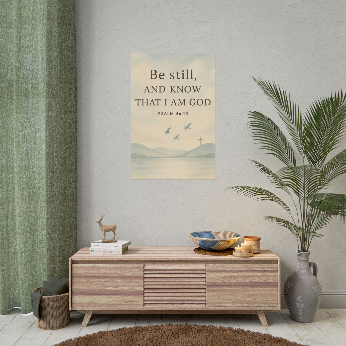 Be Still And Know That I Am God Psalm 46:10 Christian Posters