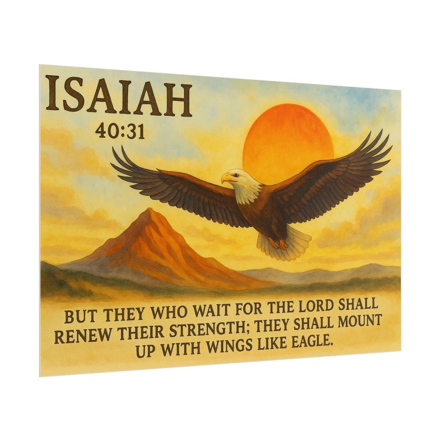 Isaiah 40:31 Christian Posters