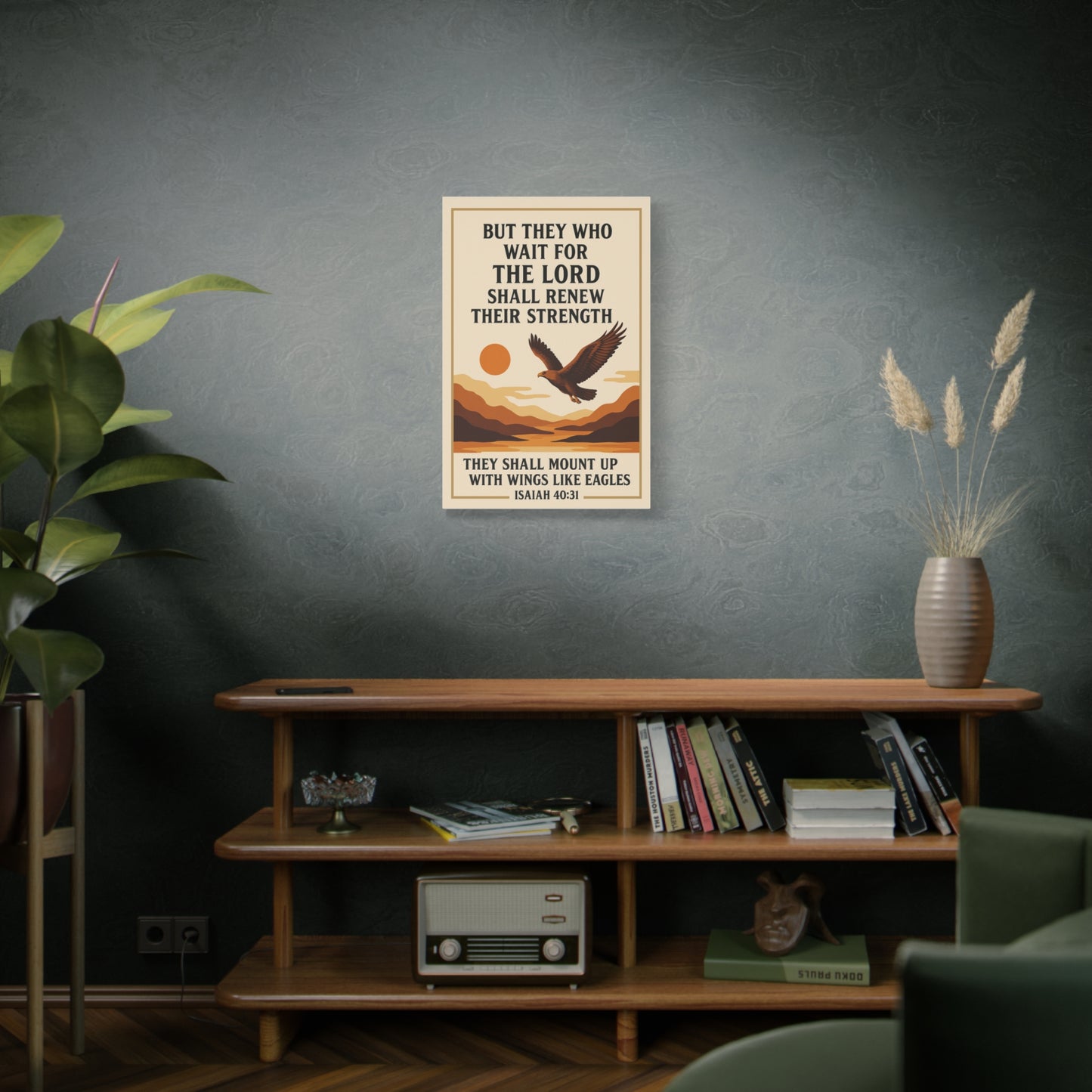 Isaiah 40:31 - Large Christian Wall Art Canvas