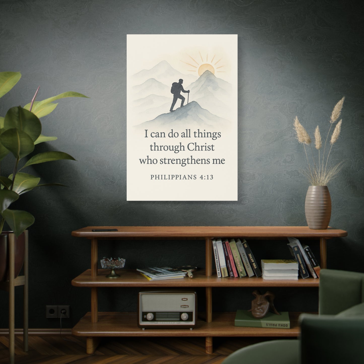 I Can Do All Things Through Christ – Philippians 4:13 Christian Canvas Wall Art