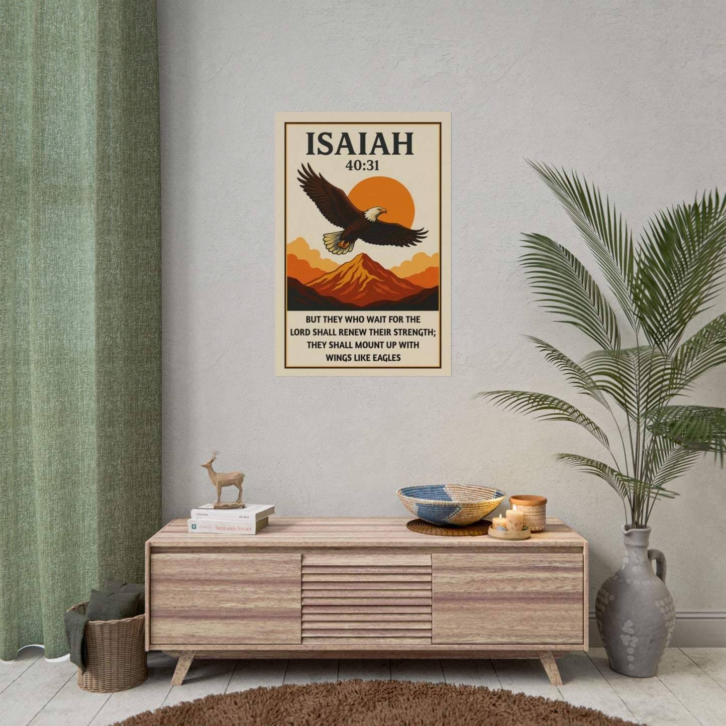 Vintage Christian Posters - Isaiah 40:31
