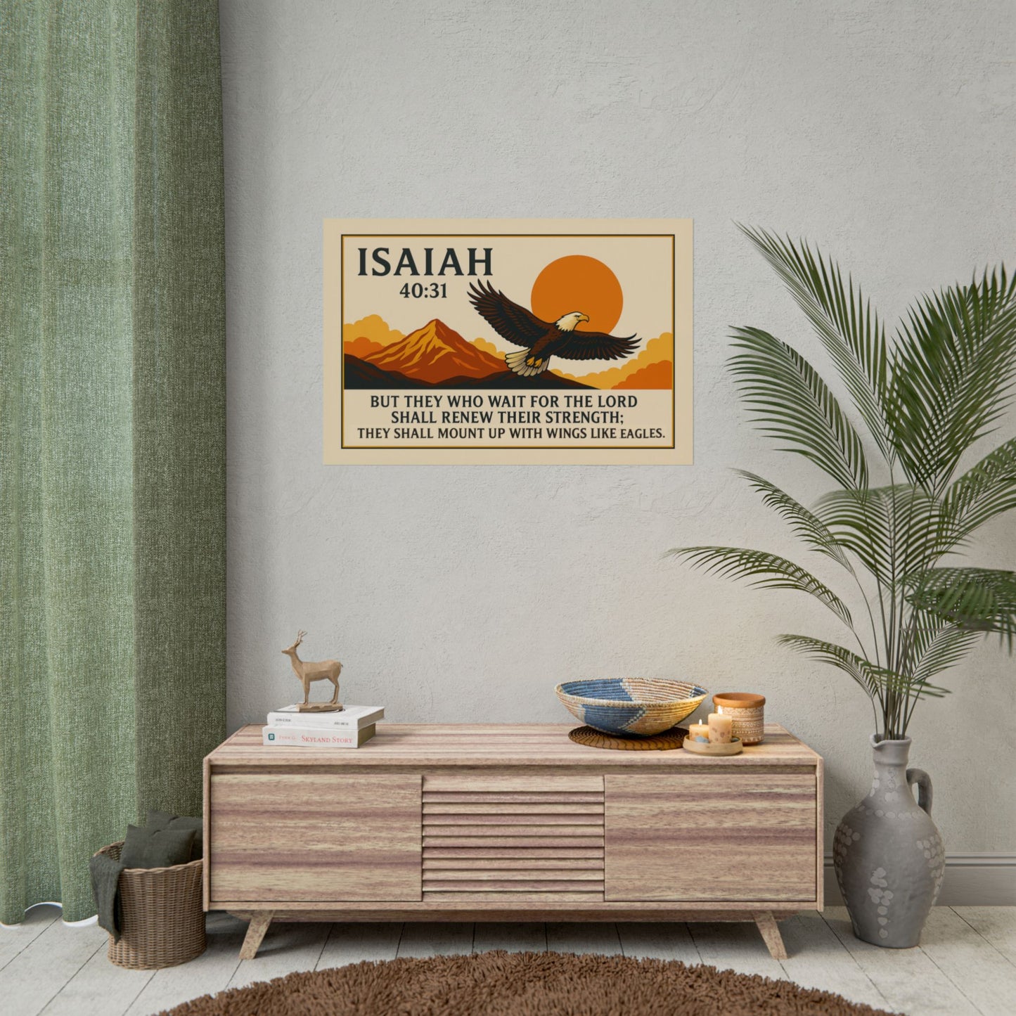 Vintage Christian Posters - Isaiah 40:31