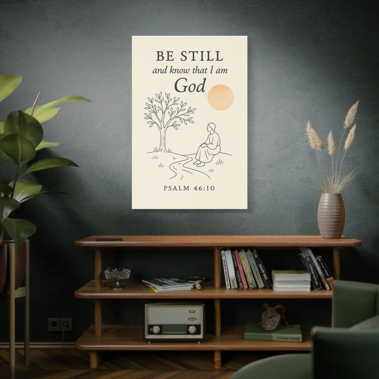 Be Still and Know That I Am God – Psalm 46:10 Christian Canvas Wall Art