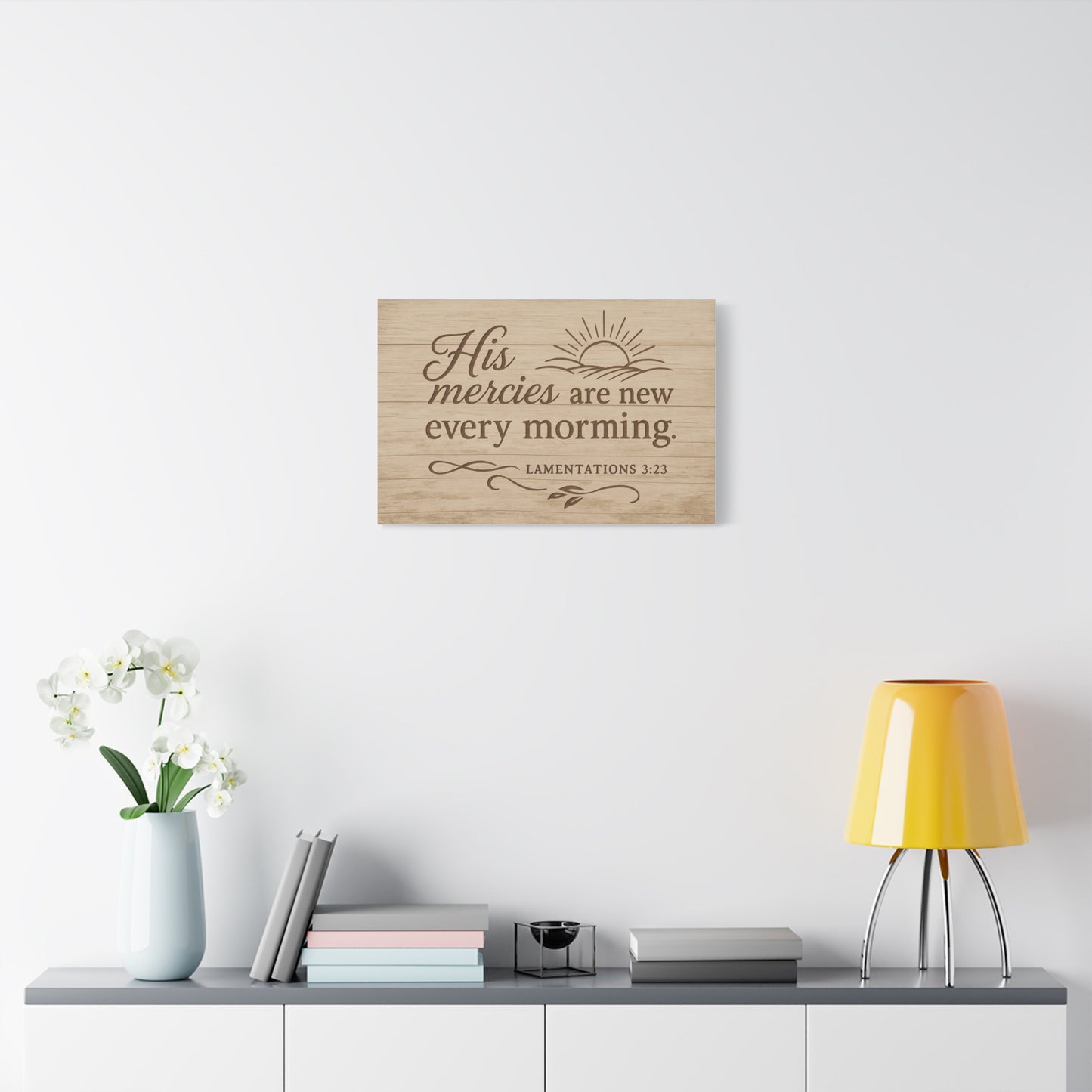 Canvas Print - His Mercies Are New Every Morning Lamentation 3:23