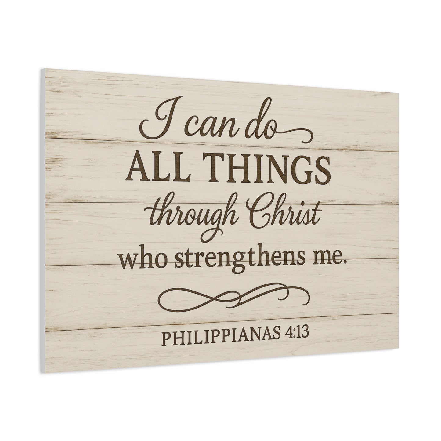 Philippians 4:13 Christian Canvas Wall At
