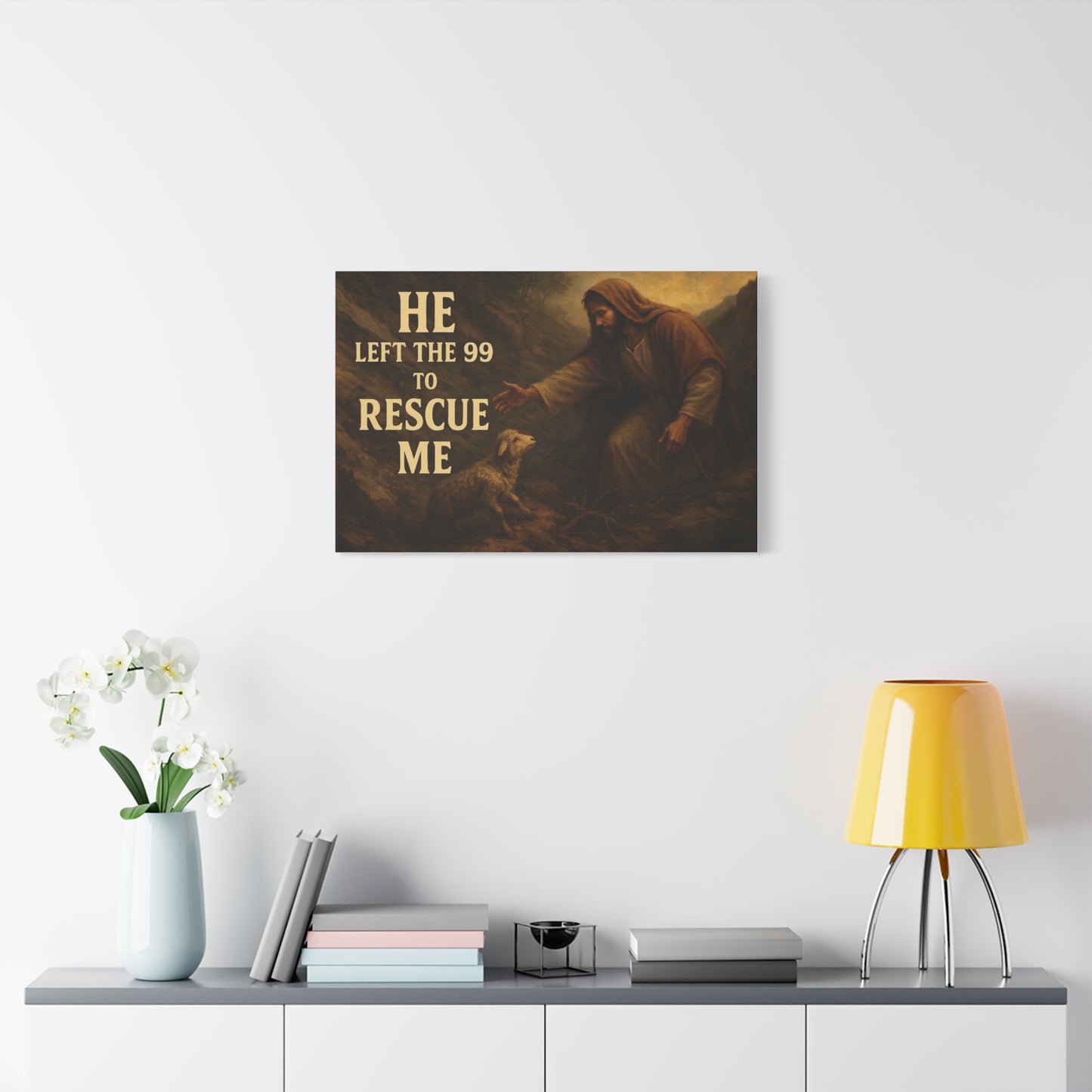 He Left The 99 To Rescue Me Canvas Print