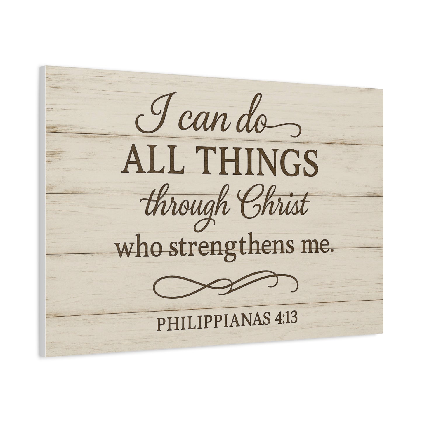 Philippians 4:13 Christian Canvas Wall At