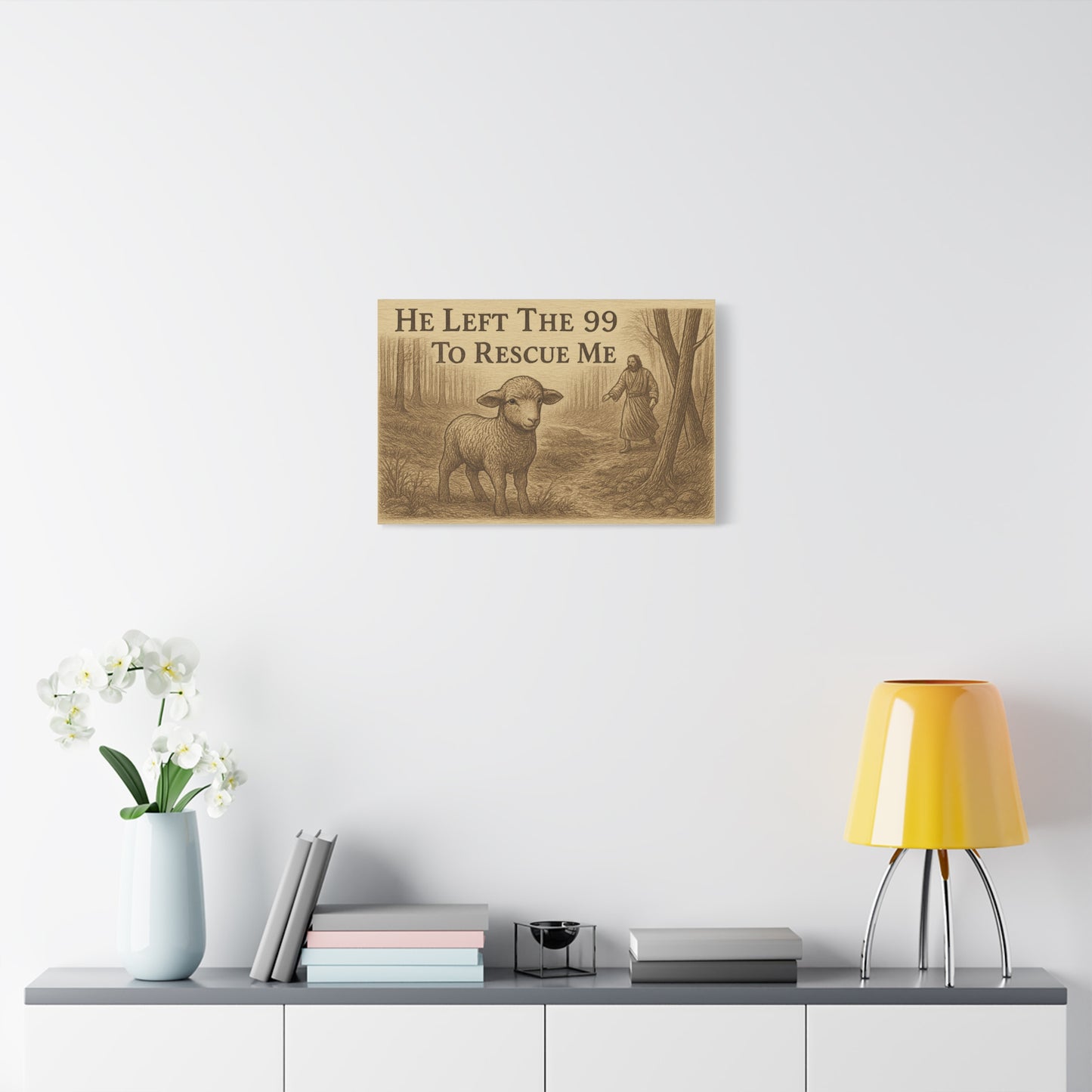 Canvas Print - He Left The 99 To Rescue Me