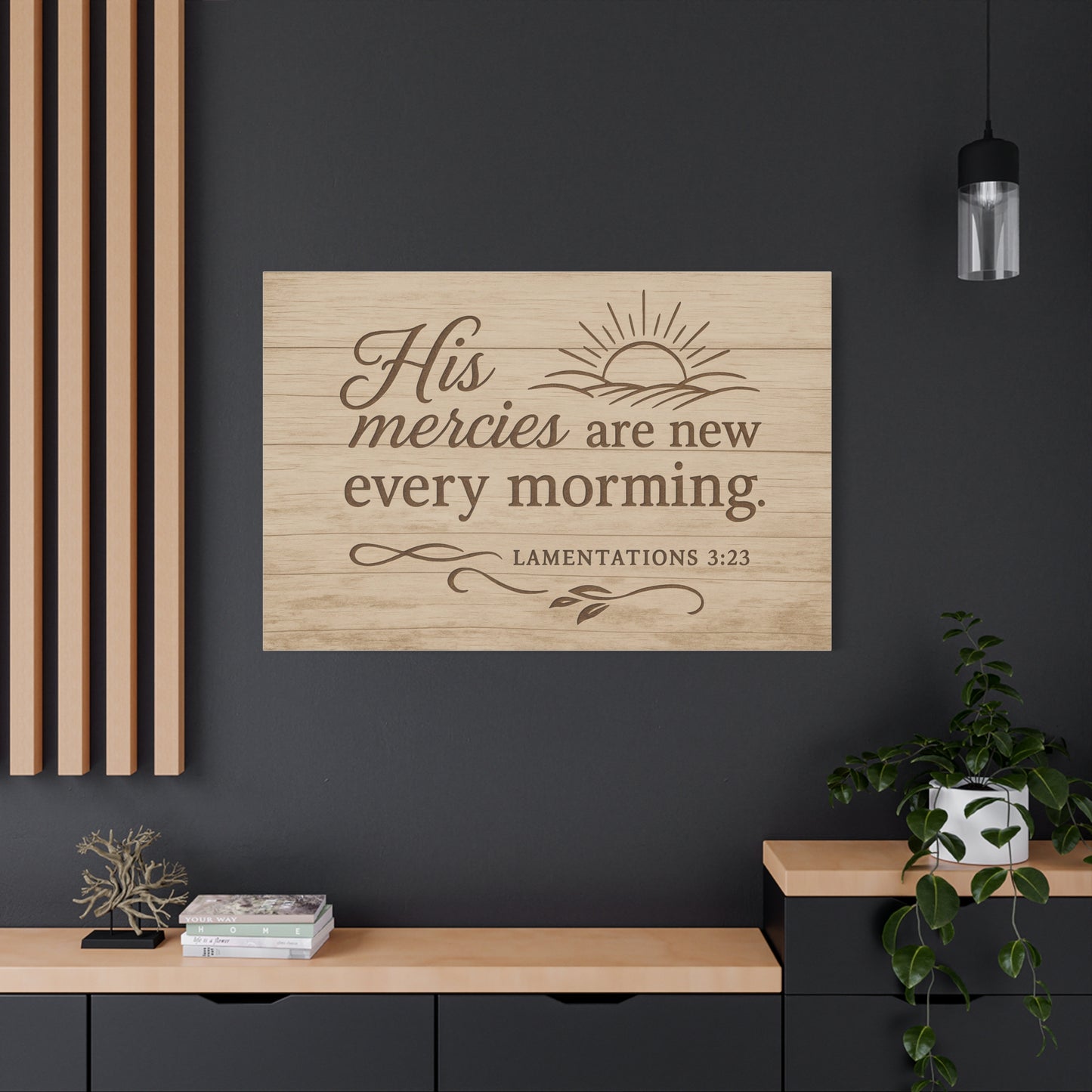 Canvas Print - His Mercies Are New Every Morning Lamentation 3:23