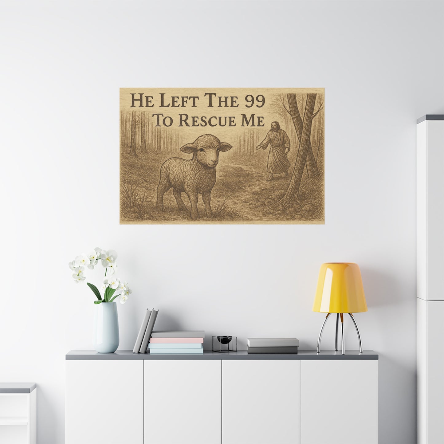 Canvas Print - He Left The 99 To Rescue Me