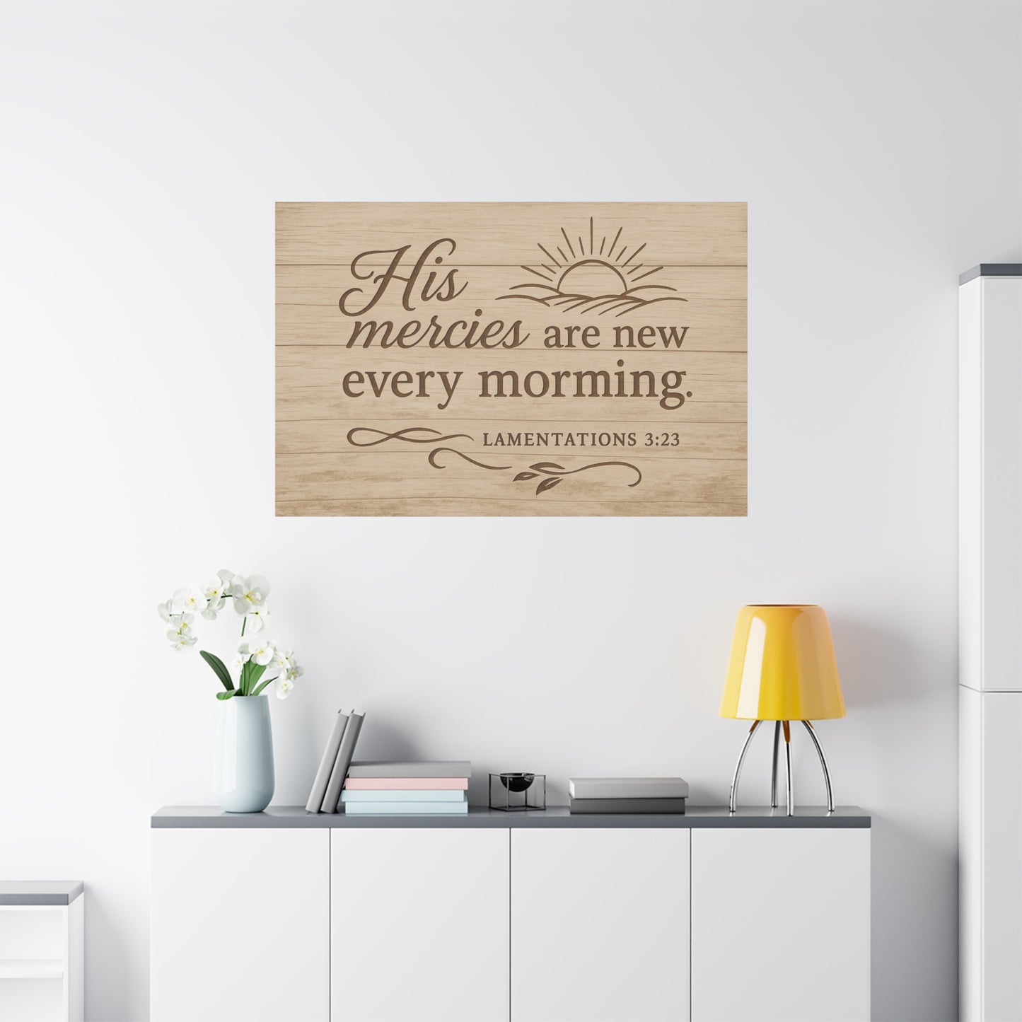 Canvas Print - His Mercies Are New Every Morning Lamentation 3:23