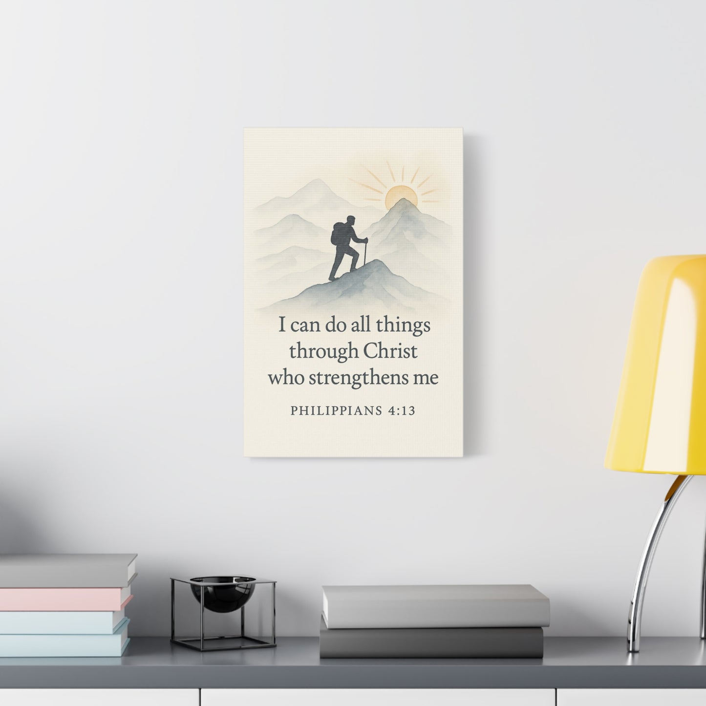 I Can Do All Things Through Christ – Philippians 4:13 Christian Canvas Wall Art