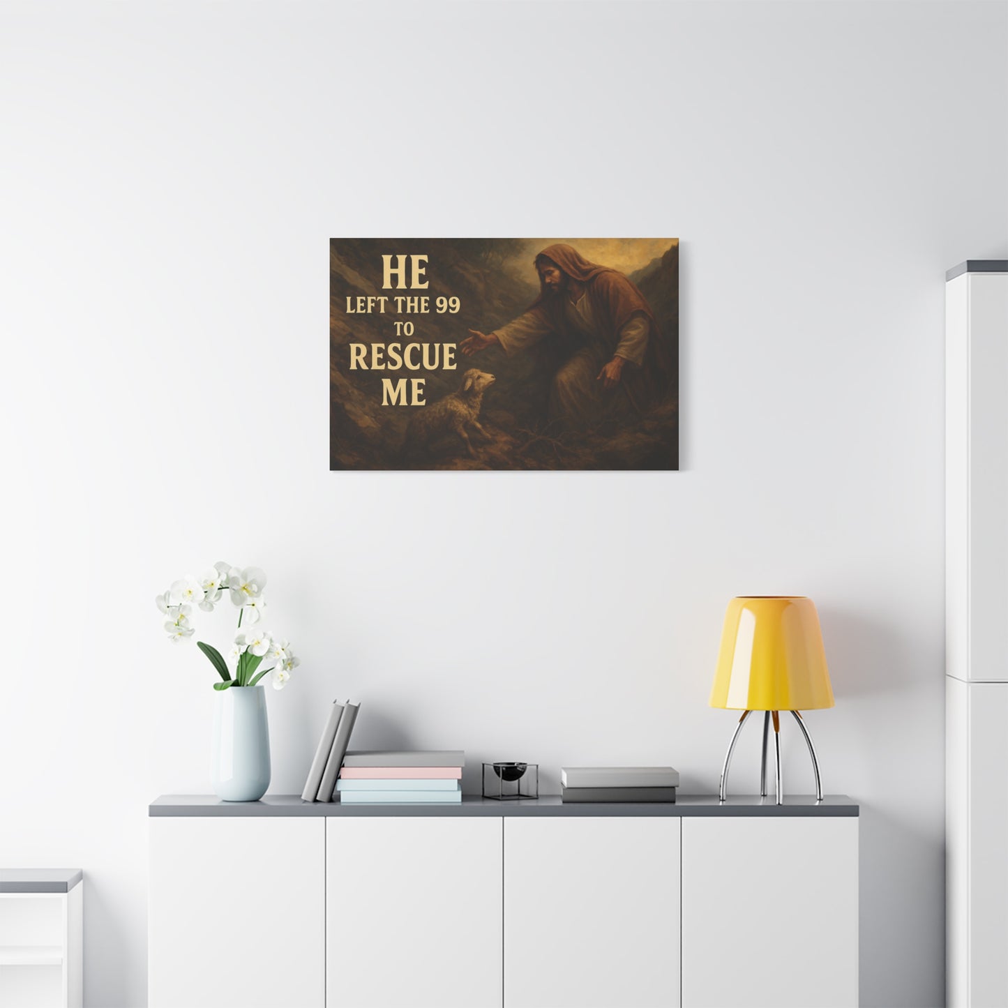 He Left The 99 To Rescue Me Canvas Print