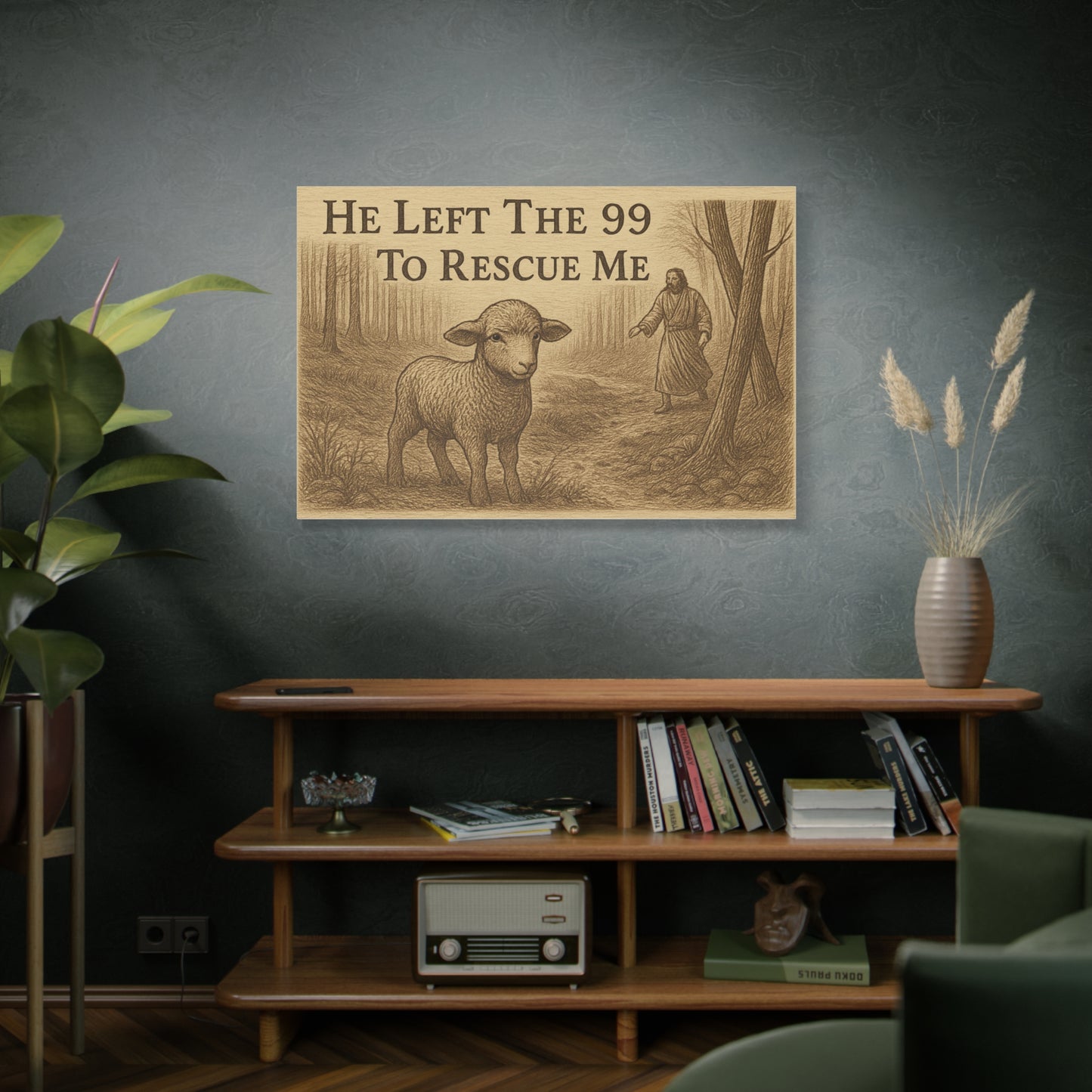 Canvas Print - He Left The 99 To Rescue Me