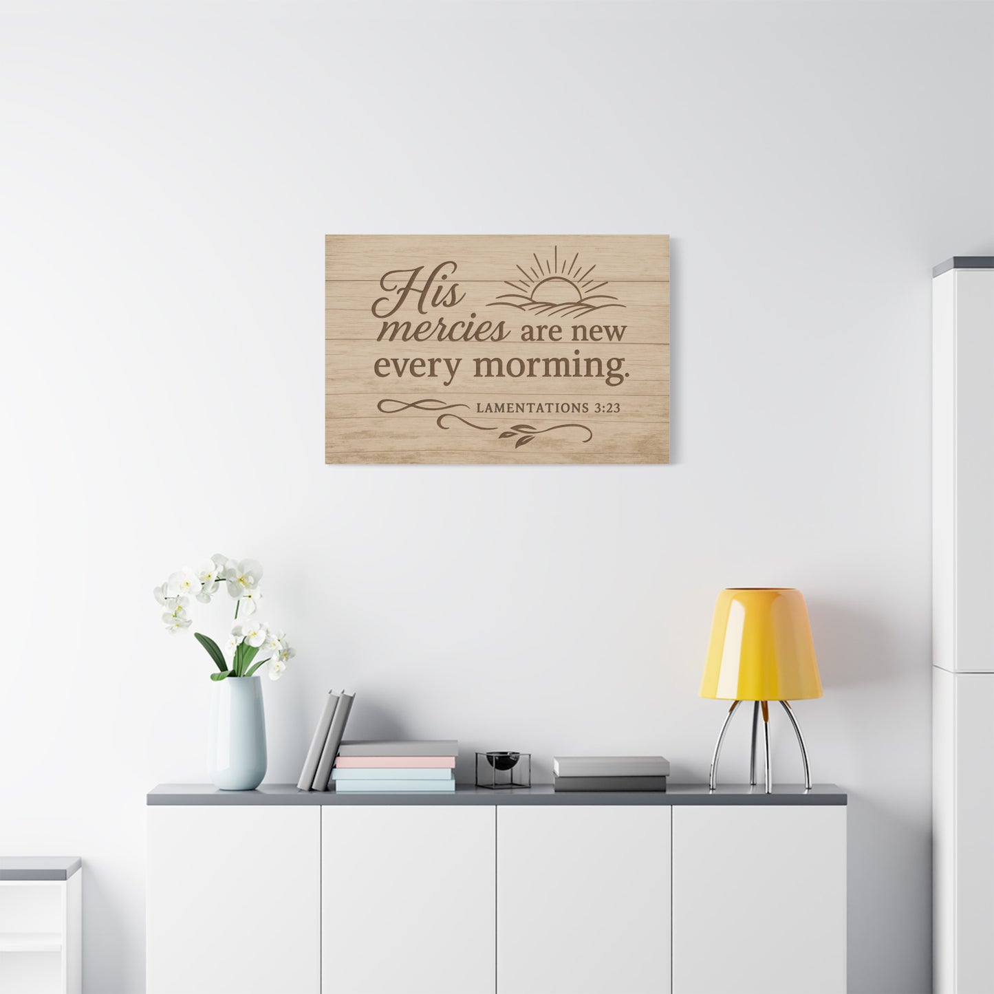 Canvas Print - His Mercies Are New Every Morning Lamentation 3:23