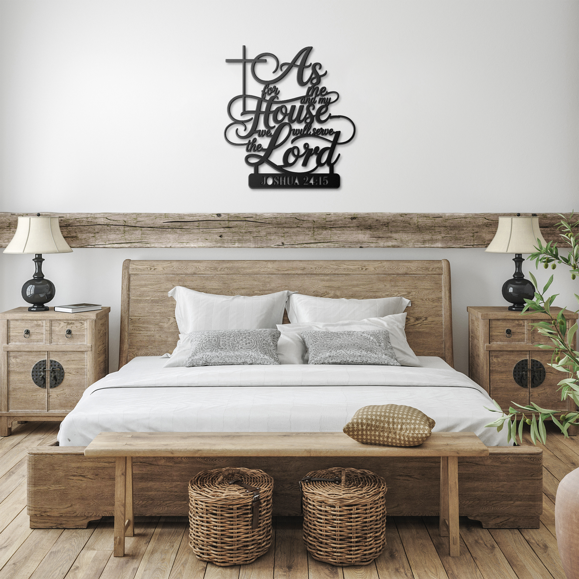 Joshua_18_Christian_Metal_Wall_Art___Black_Farmhouse_Bedroom_Mockup.png