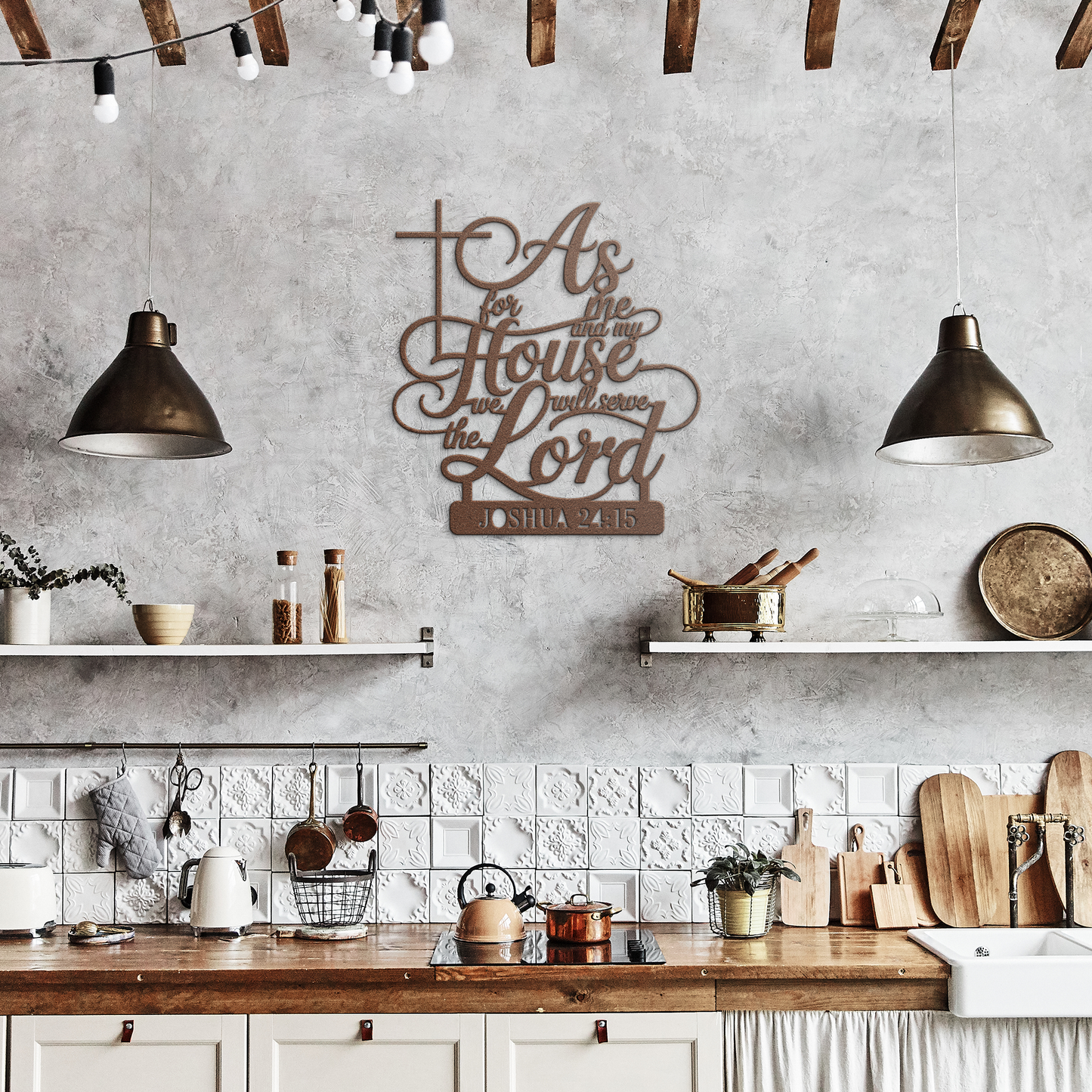 Joshua_18_Christian_Metal_Wall_Art___Copper_Rustic_Kitchen_Mockup.png